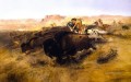 バッファロー狩り 1895年 チャールズ・マリオン・ラッセル